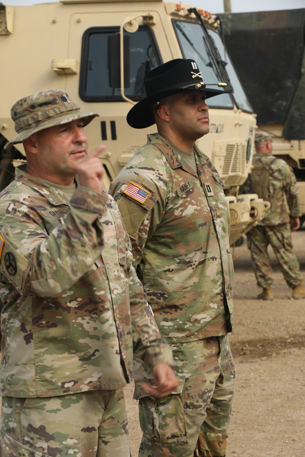 U.S. Army National Guard Captain Haney steps into his next rank and grade