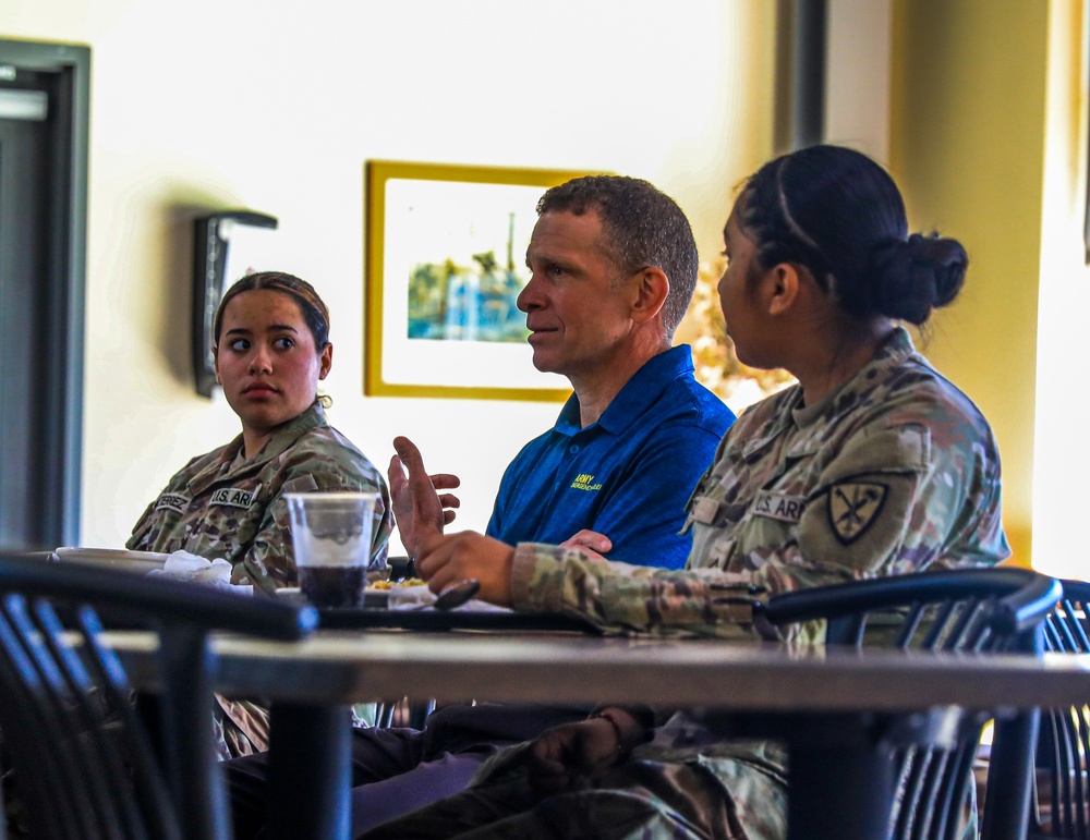 Retired Sgt. Maj. of the Army Michael Grinston visits JBLM