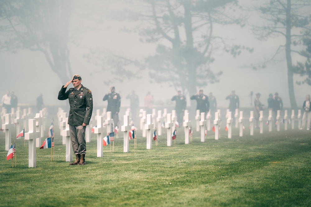 Normandy American Cemetery 80th Anniversary Commemoration of the Invasion of Normandy