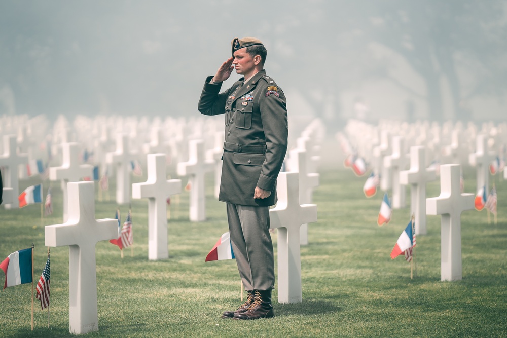 Normandy American Cemetery 80th Anniversary Commemoration of the Invasion of Normandy