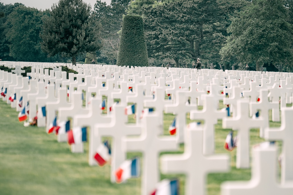 Normandy American Cemetery 80th Anniversary Commemoration of the Invasion of Normandy