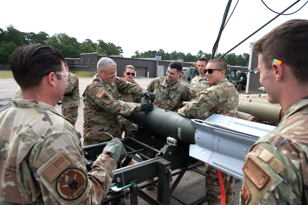 South Carolina National Guard Deputy Adjutant General visits Swamp Fox Ammo Airmen