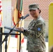 Commanders Pass Company Guidon in Change of Command