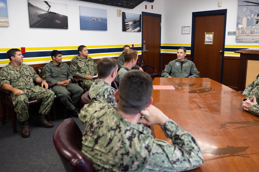 Vice Adm. Gumbleton Fleet Visit to HSC-26