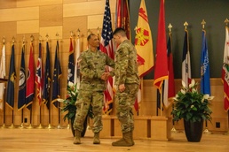 BG Edmonson congratulates SGT Paglia