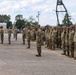 First Seargeants Pass Company Guidon in Change of Command