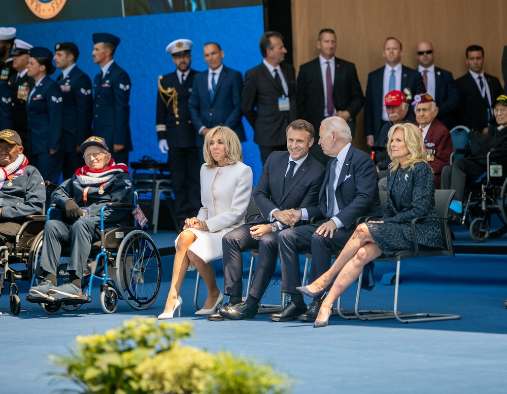 President Biden honors D-Day Vets in Normandy