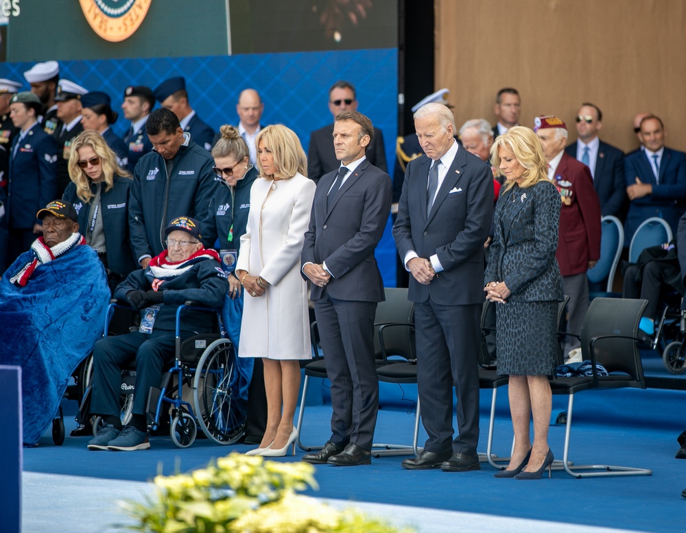 President Biden honors D-Day Vets in Normandy