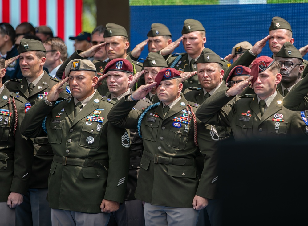 President Biden honors D-Day Vets in Normandy