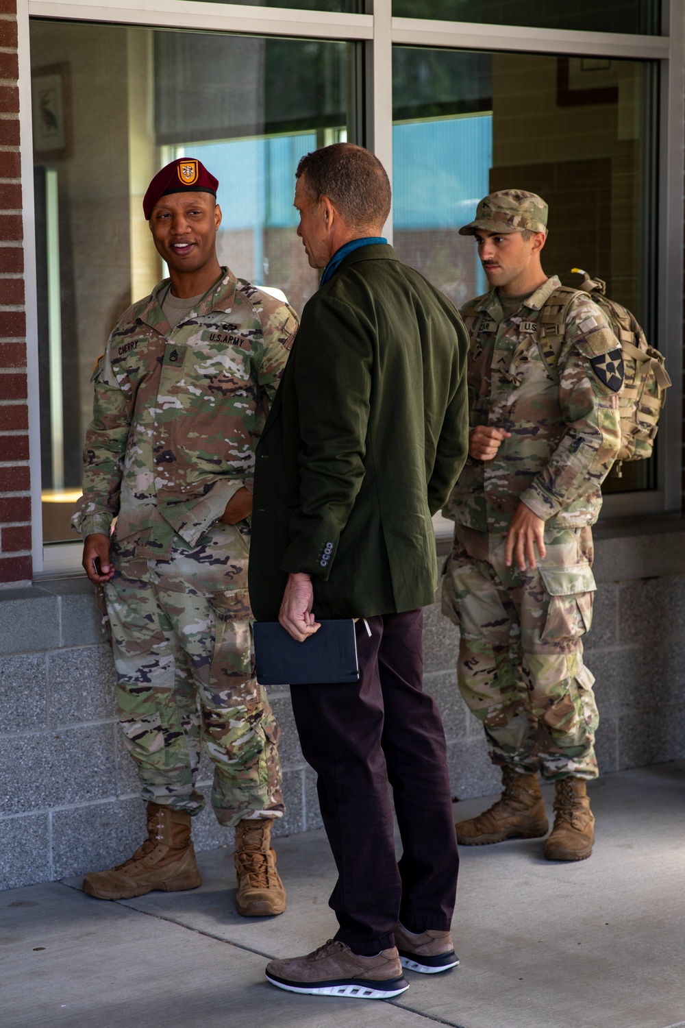 Retired Sgt. Maj. of the Army Michael Grinston visits JBLM