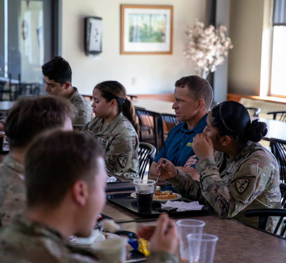 Retired Sgt. Maj. of the Army Michael Grinston visits JBLM
