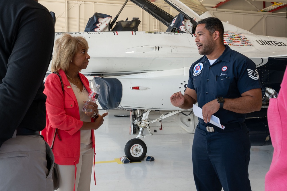 North Las Vegas mayor visits Nellis AFB