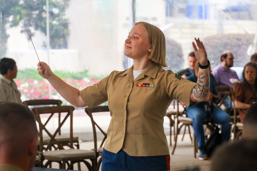 Marine Forces Reserve Ceremonial Band performs for the Department of Agriculture Ambassadors