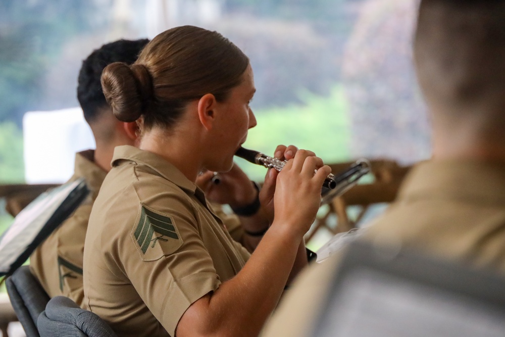 Marine Forces Reserve Ceremonial Band performs for the Department of Agriculture Ambassadors