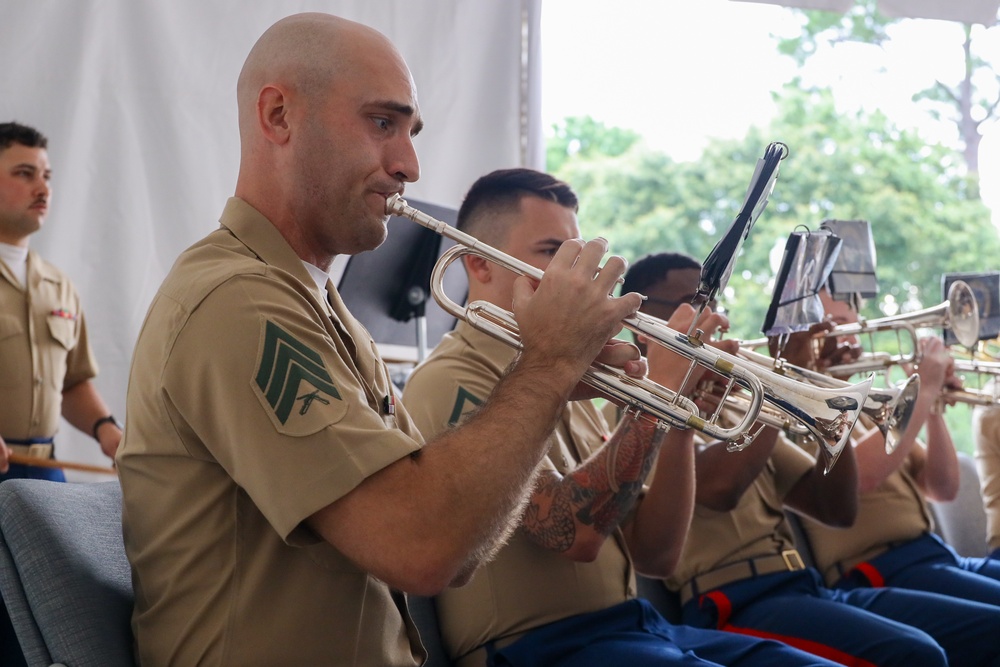 Marine Forces Reserve Ceremonial Band performs for the Department of Agriculture Ambassadors