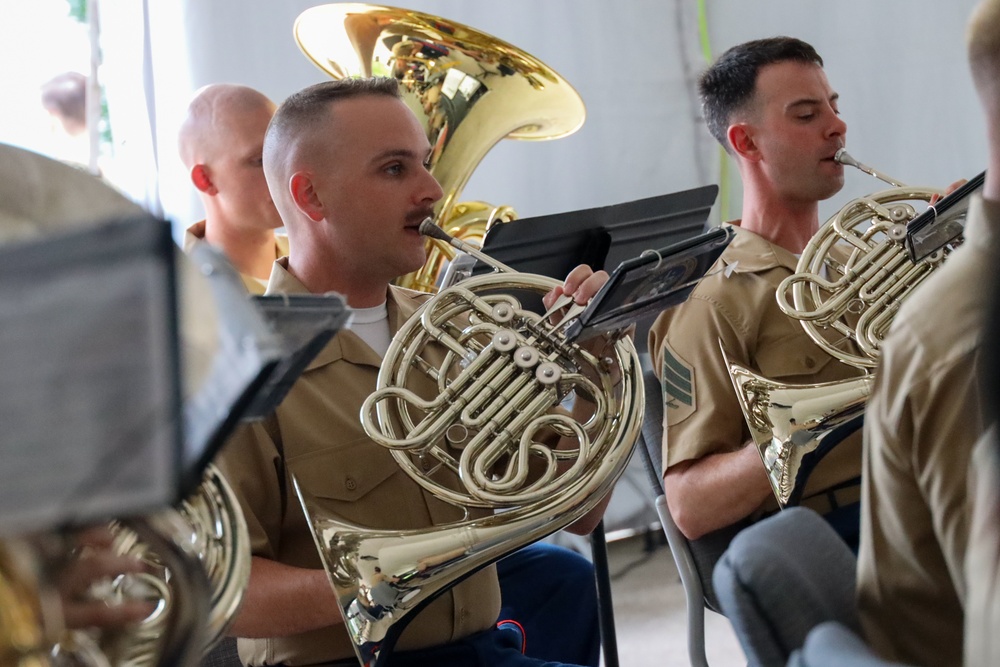 Marine Forces Reserve Ceremonial Band performs for the Department of Agriculture Ambassadors