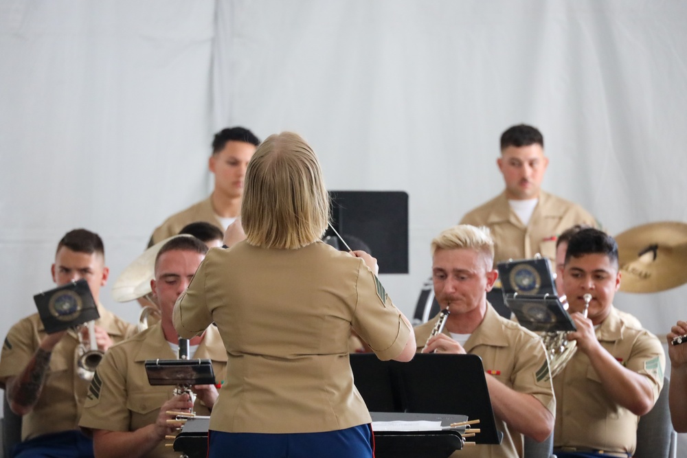 Marine Forces Reserve Ceremonial Band performs for the Department of Agriculture Ambassadors