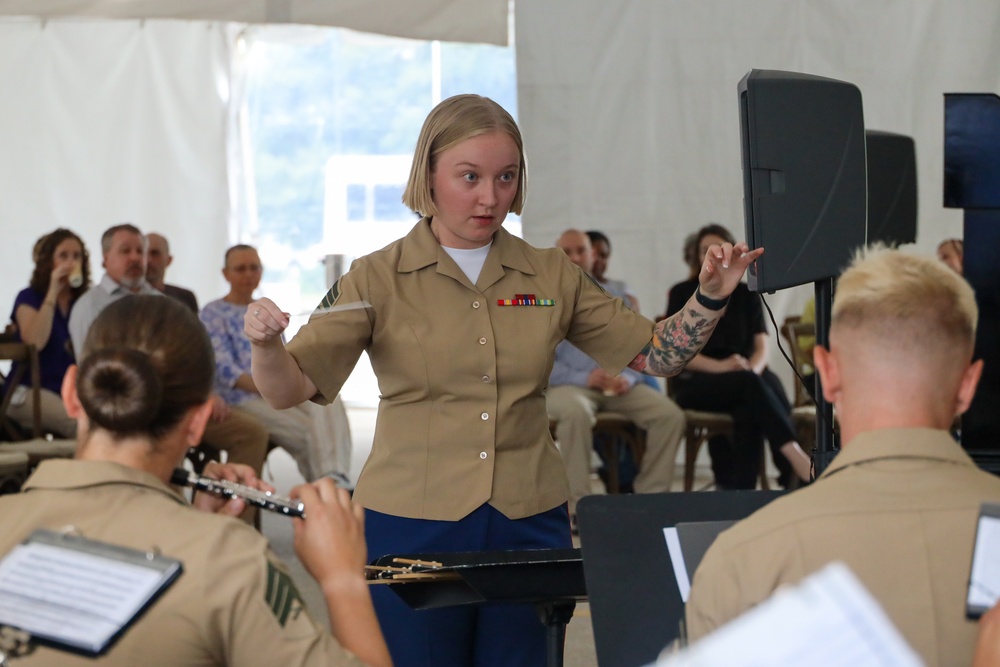 Marine Forces Reserve Ceremonial Band performs for the Department of Agriculture Ambassadors