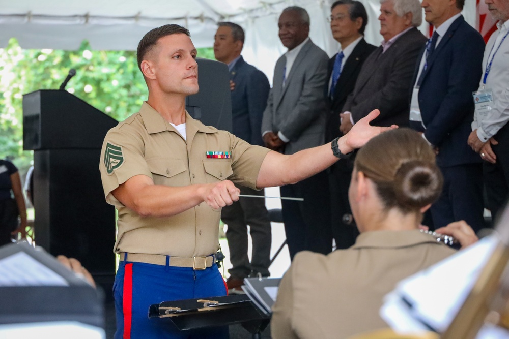 Marine Forces Reserve Ceremonial Band performs for the Department of Agriculture Ambassadors