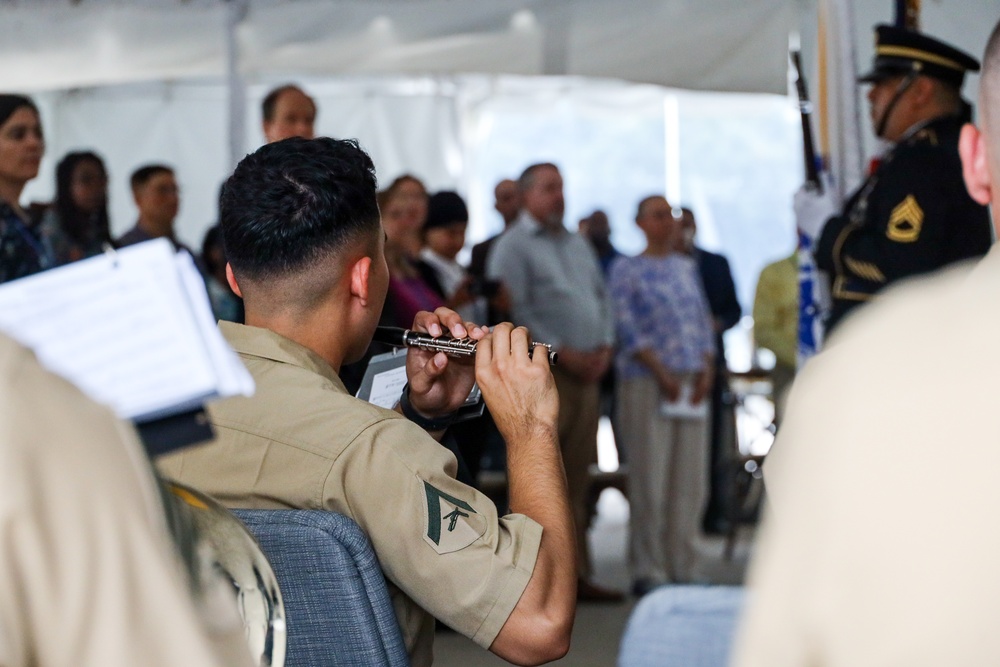 Marine Forces Reserve Ceremonial Band performs for the Department of Agriculture Ambassadors