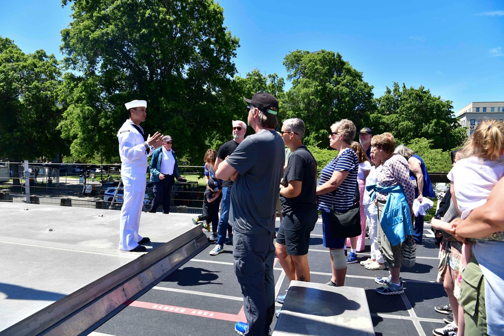 USS Montgomery Sailors Host Ship Tours During Portland Fleet Week 2024