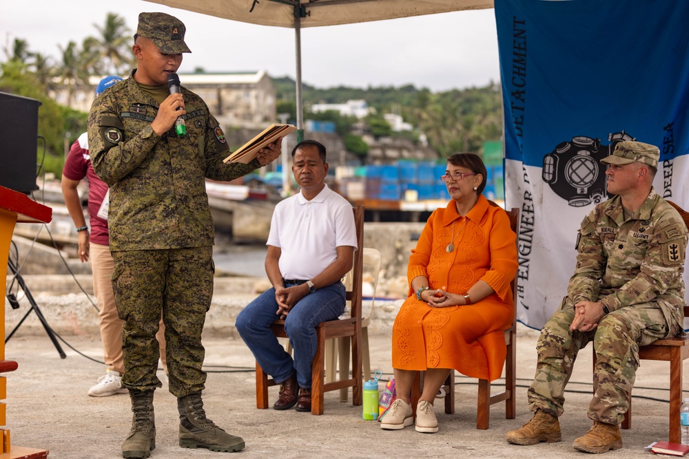 7th Engineer Dive Detachment Basco Port closing ceremony