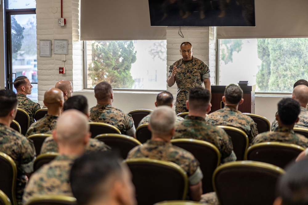 Sergeant Major of the Marine Corps visits Camp Pendleton first sergeants