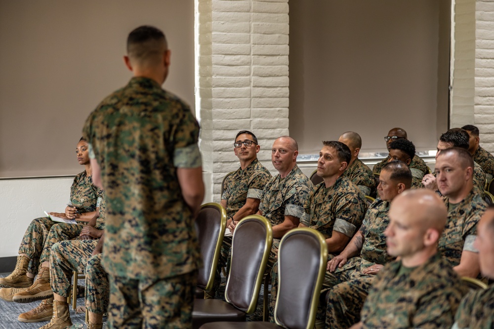 Sergeant Major of the Marine Corps visits Camp Pendleton first sergeants