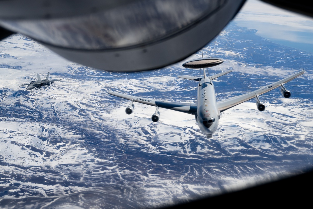 US &amp; Canadian Forces Fly Over Alaska