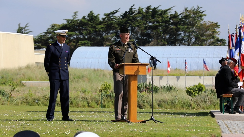 D-Day 80 Utah Beach 4th Infantry Division Ceremony