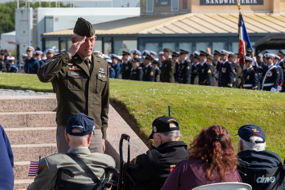 D-Day 80 Utah Beach 4th Infantry Division Ceremony