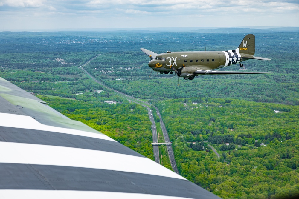 D-Day Squadron Travels Over 3,000 Miles, Crosses Atlantic Ocean to Commemorate 80th Anniversary of D-Day