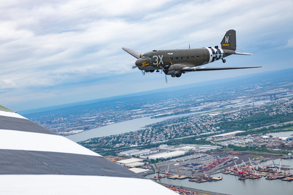 D-Day Squadron Travels Over 3,000 Miles, Crosses Atlantic Ocean to Commemorate 80th Anniversary of D-Day