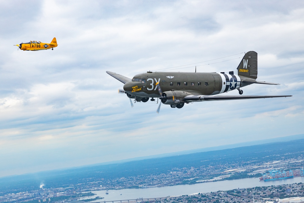 D-Day Squadron Travels Over 3,000 Miles, Crosses Atlantic Ocean to Commemorate 80th Anniversary of D-Day