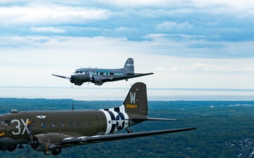 D-Day Squadron Travels Over 3,000 Miles, Crosses Atlantic Ocean to Commemorate 80th Anniversary of D-Day