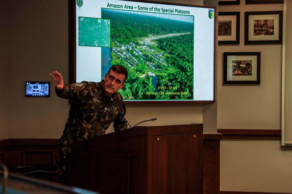 U.S. Army South hosts the Brazilian Army delegation for the 40th annual bilateral staff talks