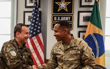 U.S. Army South hosts the Brazilian Army delegation for the 40th annual bilateral staff talks