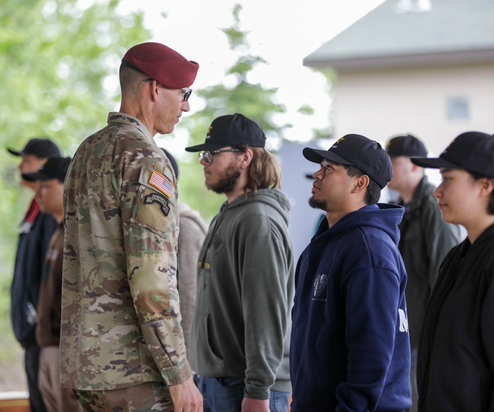 Arctic Angel Rendezvous Week Enlistment Ceremony