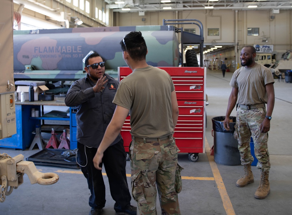 MILTECHs with the 63rd help out
