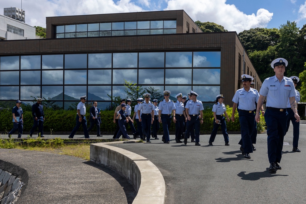 U.S. Coast Guardsmen tour Japanese Coast Guard School