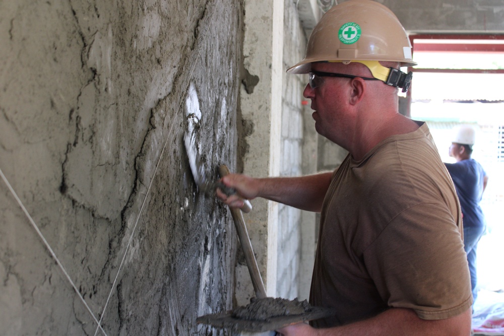 NMCB 4 Builds a School in Palawan