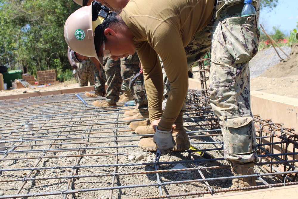 NMCB 4 Builds a School in Palawan