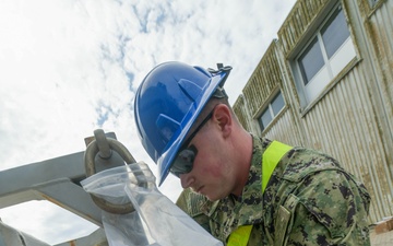 U.S. and Danish Sailors practice loading missiles for BALTOPS 24