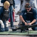 USS Russell (DDG 59) crew-served weapons shoot with commanding officer and executive officer