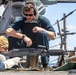 USS Russell (DDG 59) crew-served weapons shoot with commanding officer and executive officer