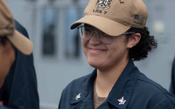 USS Tripoli frocking ceremony