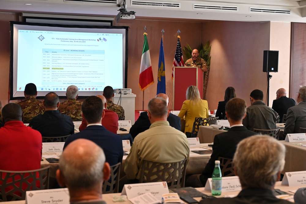 U.S. – Italy Sustainable Training Area Management Workshop 2024