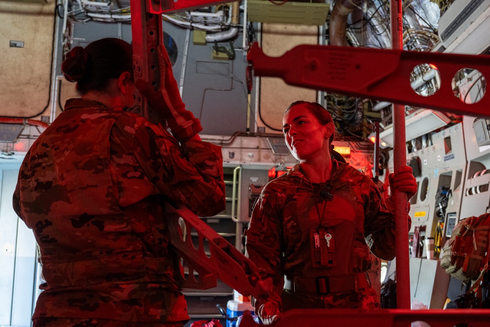 379th AES conducts aeromedical emergency training