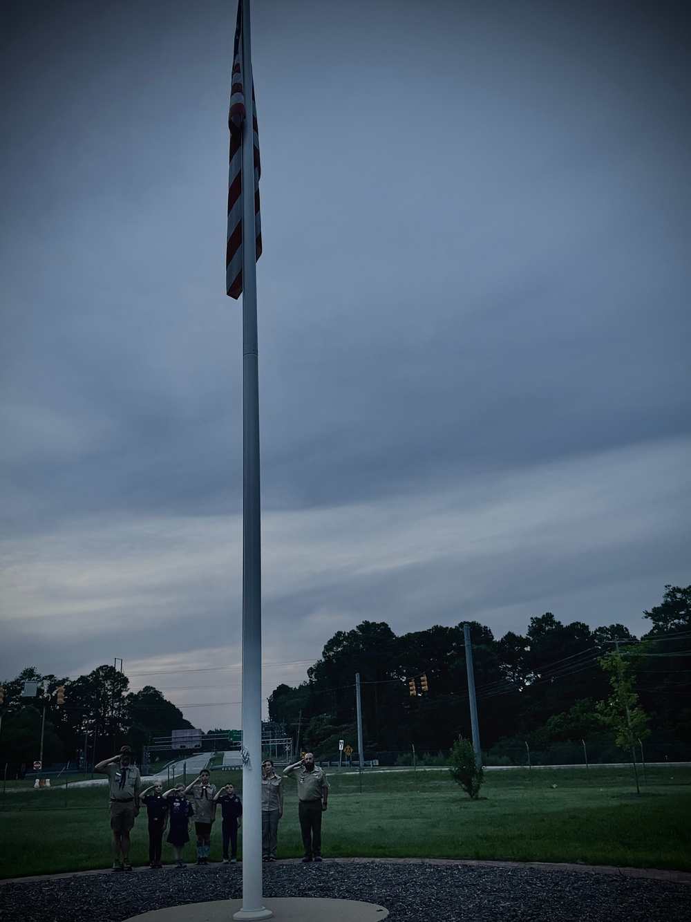 Scout Pack renders honor at Sunset Liberty March