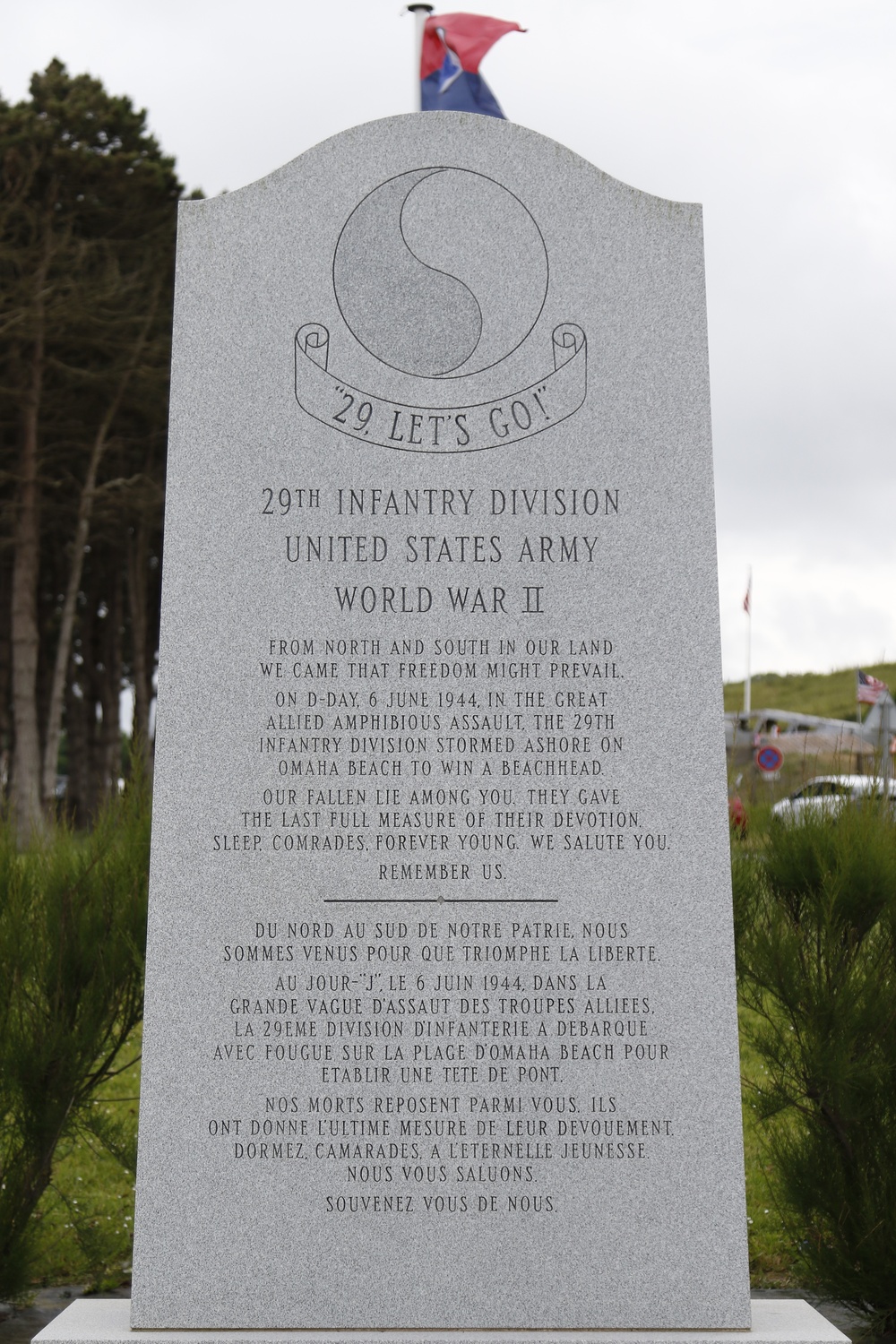 29th Infantry Soldiers visit the 29th Infantry Division Monument